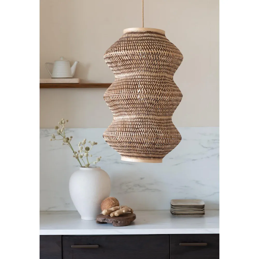 GOOD&MOJO hanglamp BARBADOS - bruin - Ø40cm GOOD & MOJO