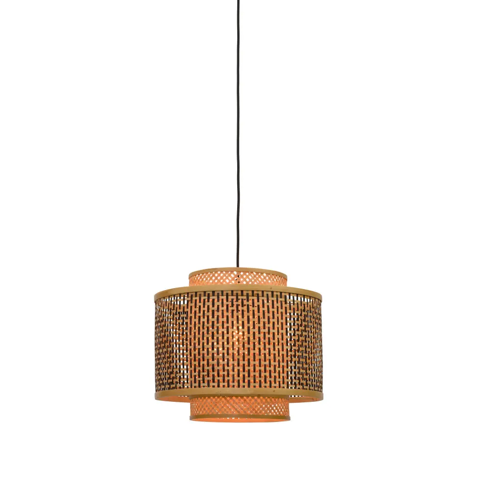 GOOD&MOJO hanglamp Bhutan - bruin - Ø40cm GOOD & MOJO