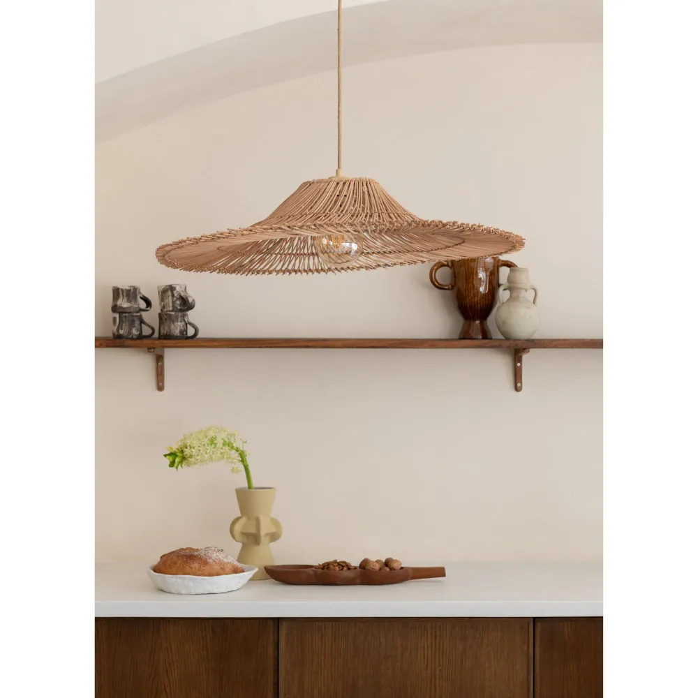 GOOD&MOJO hanglamp CANCUN - bruin - Ø70cm GOOD & MOJO