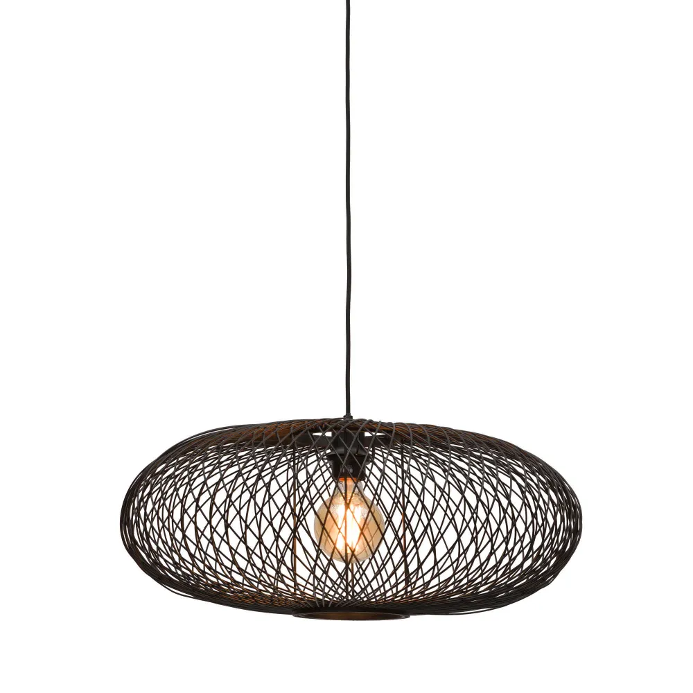 GOOD&MOJO hanglamp Cango - zwart - Ø60cm GOOD & MOJO