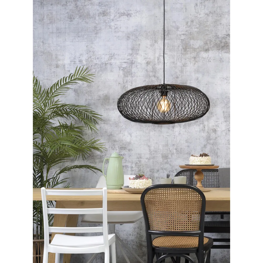 GOOD&MOJO hanglamp Cango - zwart - Ø60cm GOOD & MOJO
