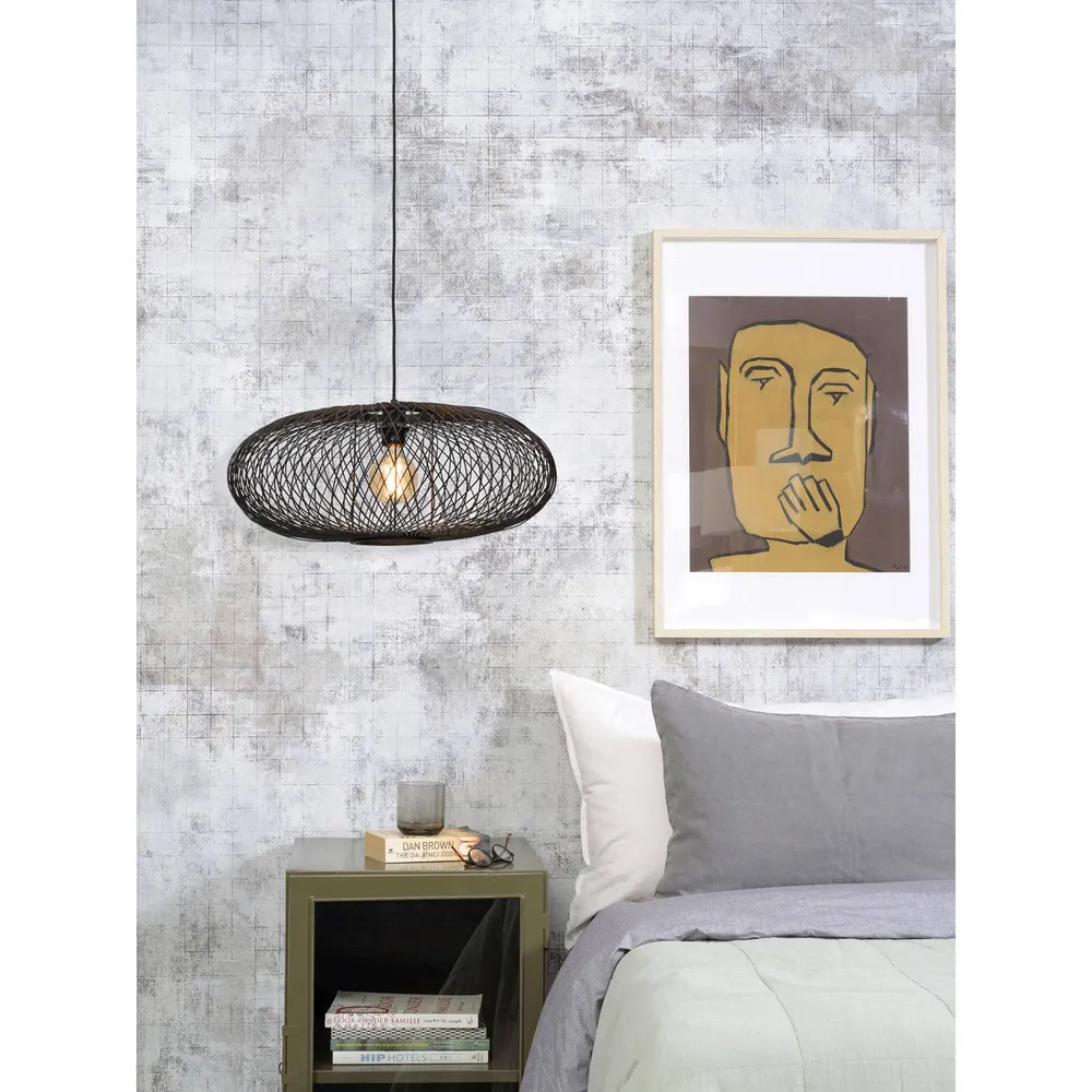 GOOD&MOJO hanglamp Cango - zwart - Ø60cm GOOD & MOJO