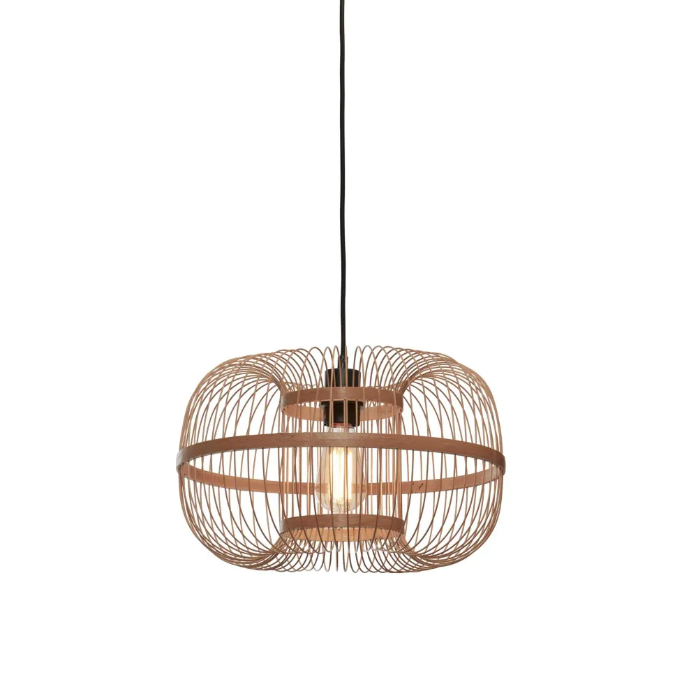 GOOD&MOJO hanglamp Hokkaido - bruin - Ø25cm GOOD & MOJO