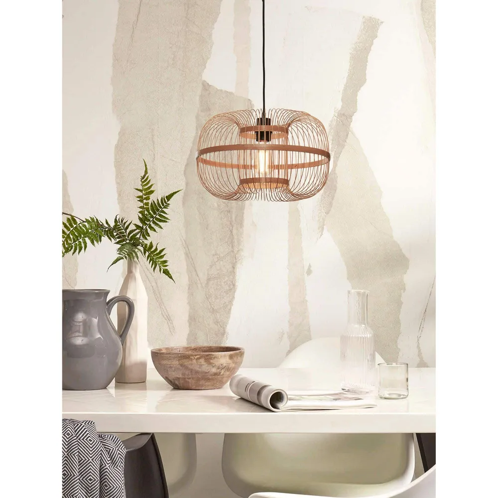 GOOD&MOJO hanglamp Hokkaido - bruin - Ø25cm GOOD & MOJO