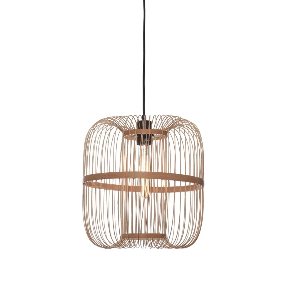 GOOD&MOJO hanglamp Hokkaido - bruin - Ø38cm GOOD & MOJO