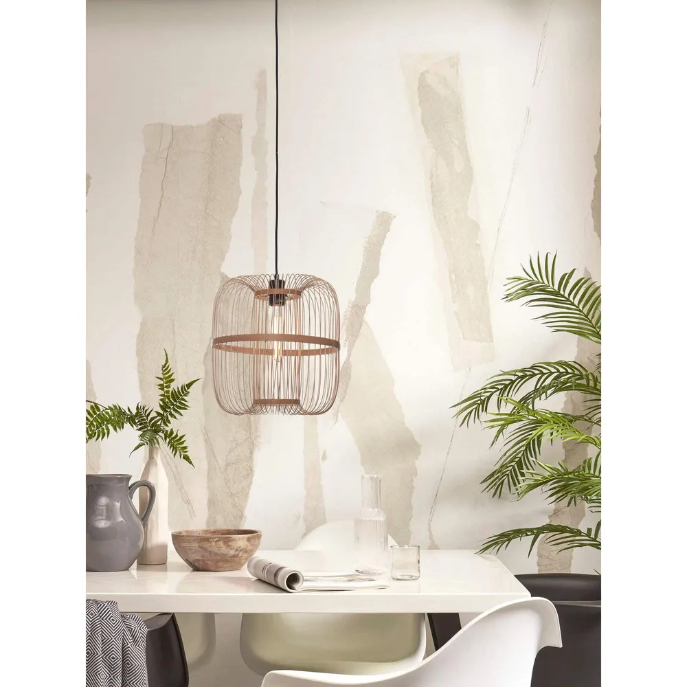 GOOD&MOJO hanglamp Hokkaido - bruin - Ø38cm GOOD & MOJO