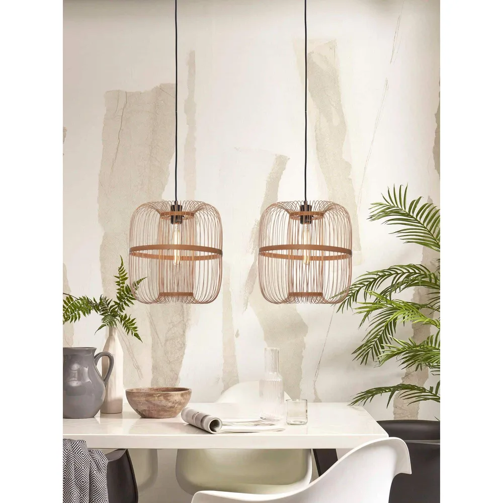 GOOD&MOJO hanglamp Hokkaido - bruin - Ø38cm GOOD & MOJO