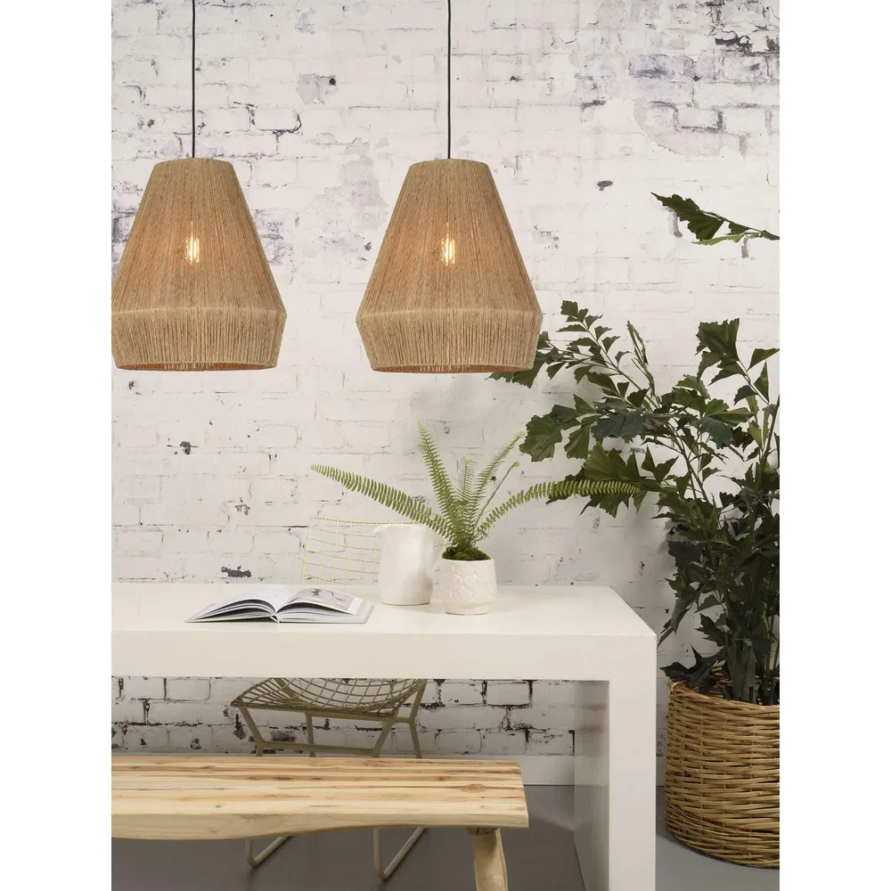 GOOD&MOJO hanglamp Iguazu - bruin - Ø40cm GOOD & MOJO