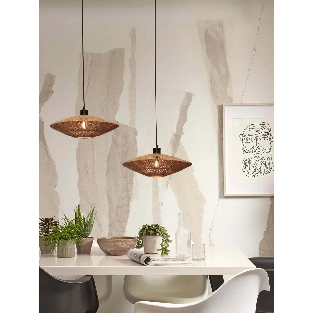 GOOD&MOJO hanglamp Iguazu - bruin - Ø55cm GOOD & MOJO