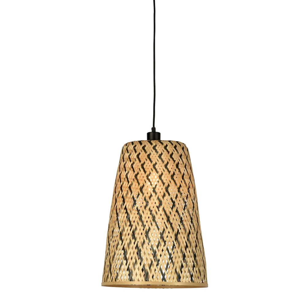 GOOD&MOJO hanglamp Kalimantan - bruin - Ø34cm GOOD & MOJO