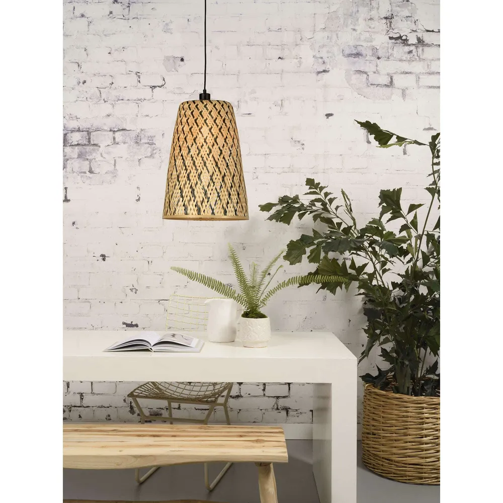 GOOD&MOJO hanglamp Kalimantan - bruin - Ø34cm GOOD & MOJO