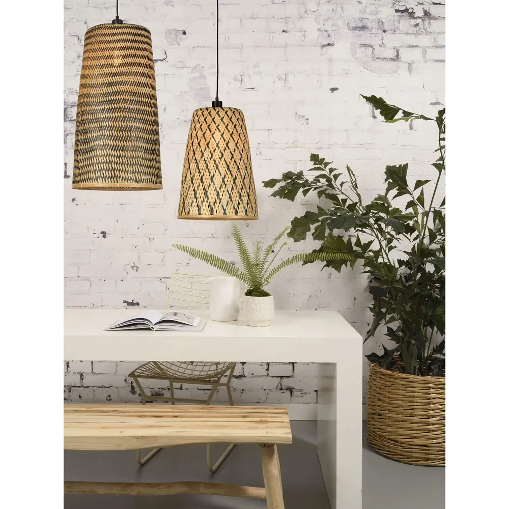 GOOD&MOJO hanglamp Kalimantan - bruin - Ø34cm GOOD & MOJO