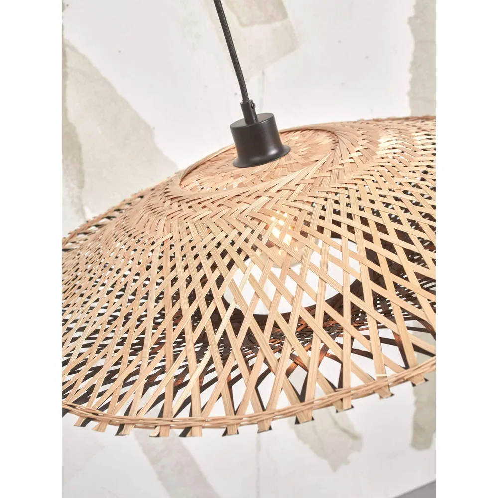 GOOD&MOJO hanglamp Kalimantan - zwart - Ø44cm GOOD & MOJO
