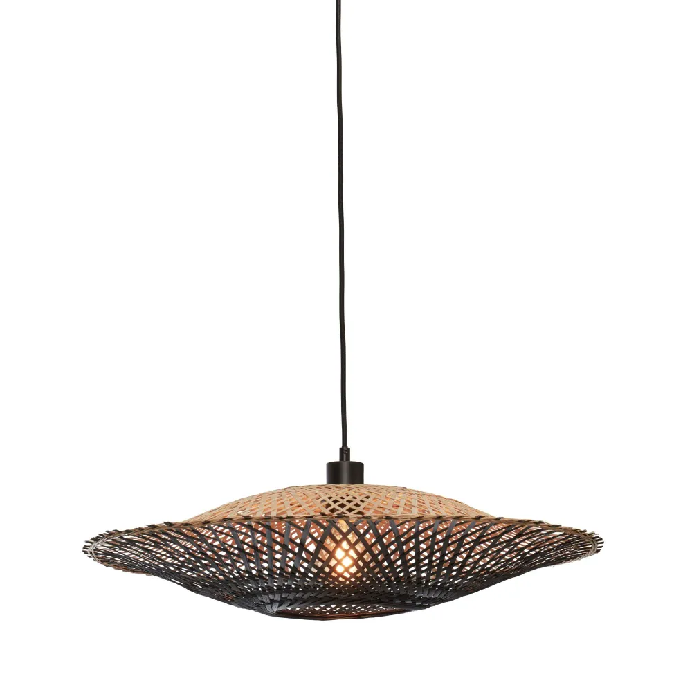 GOOD&MOJO hanglamp Kalimantan - zwart - Ø87cm GOOD & MOJO