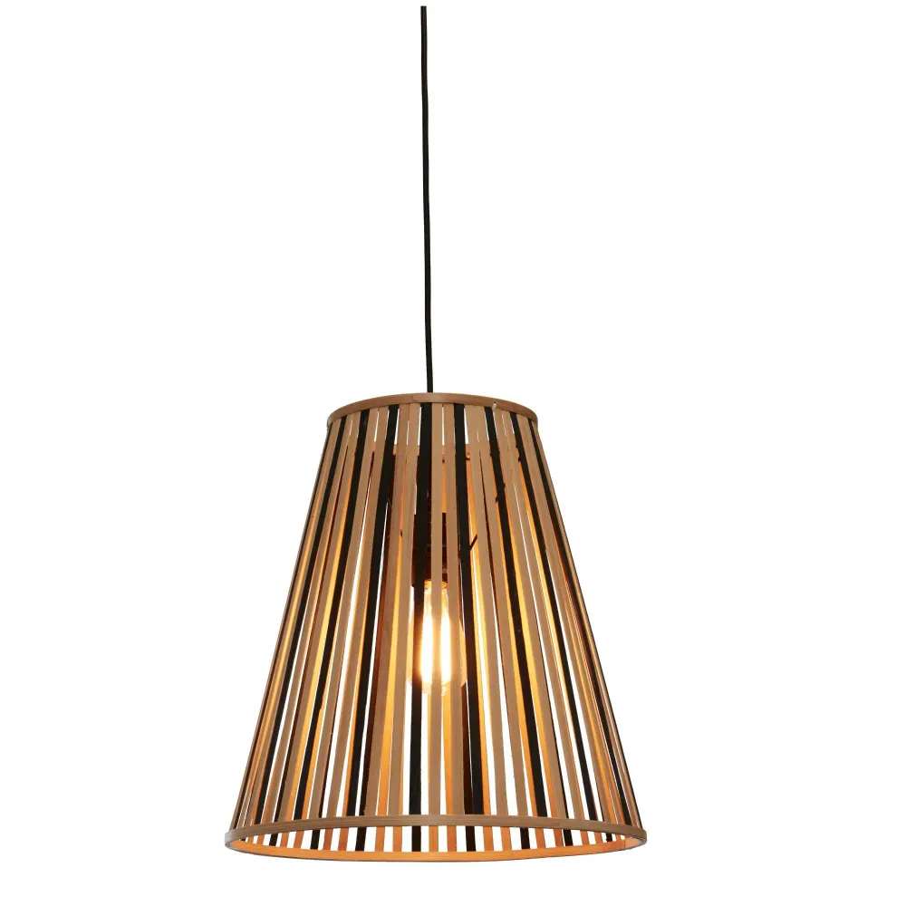 GOOD&MOJO hanglamp Merapi - bruin - Ø40cm GOOD & MOJO