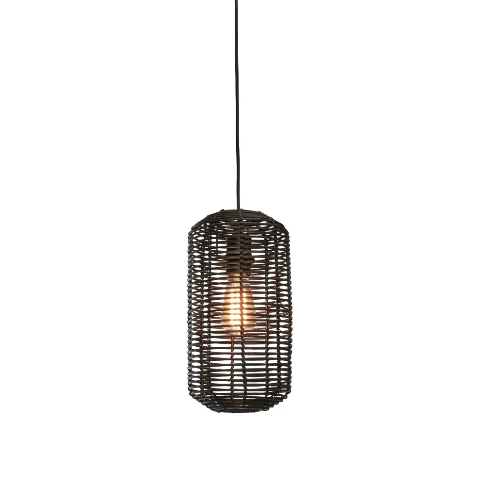 GOOD&MOJO hanglamp Tanami - zwart - Ø18cm GOOD & MOJO