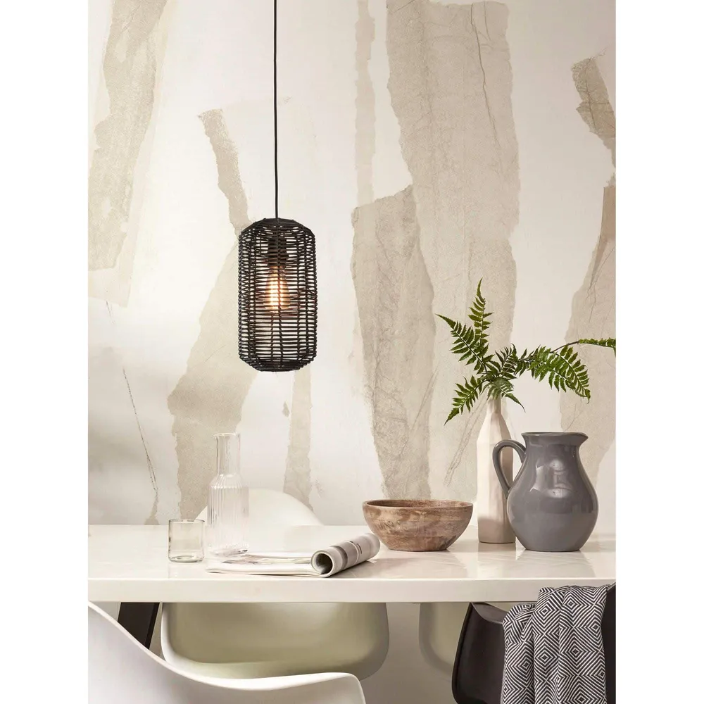 GOOD&MOJO hanglamp Tanami - zwart - Ø18cm GOOD & MOJO