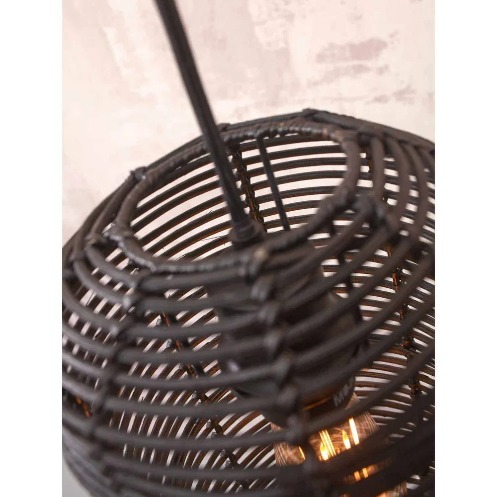 GOOD&MOJO hanglamp Tanami - zwart - Ø18cm GOOD & MOJO