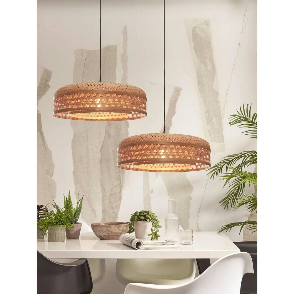GOOD&MOJO hanglamp Ubud - bruin - Ø60cm GOOD & MOJO
