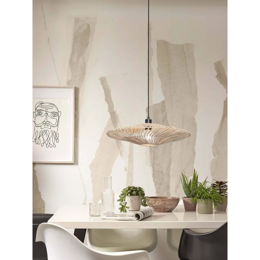 GOOD&MOJO hanglamp Zanzibar - wit - Ø40cm GOOD & MOJO