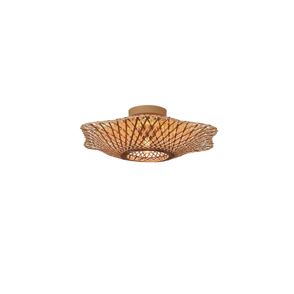 GOOD&MOJO plafonniere MADURA - bruin - Ø44cm GOOD & MOJO