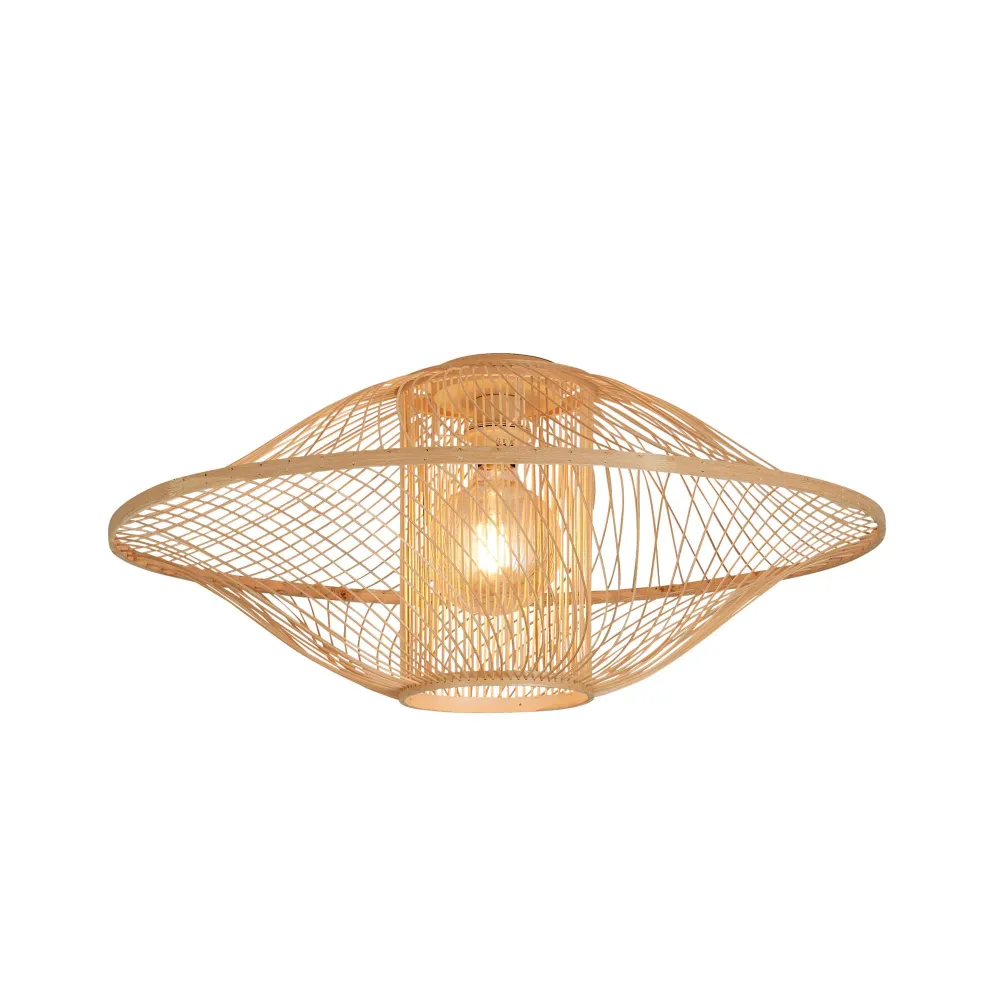 GOOD&MOJO plafonniere MAUI - bruin - Ø70cm GOOD & MOJO