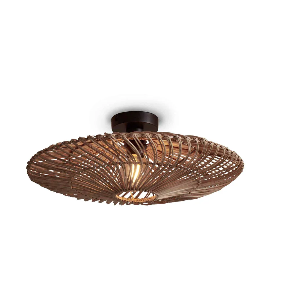 GOOD&MOJO plafonnière Zanzibar - bruin - Ø55cm GOOD & MOJO