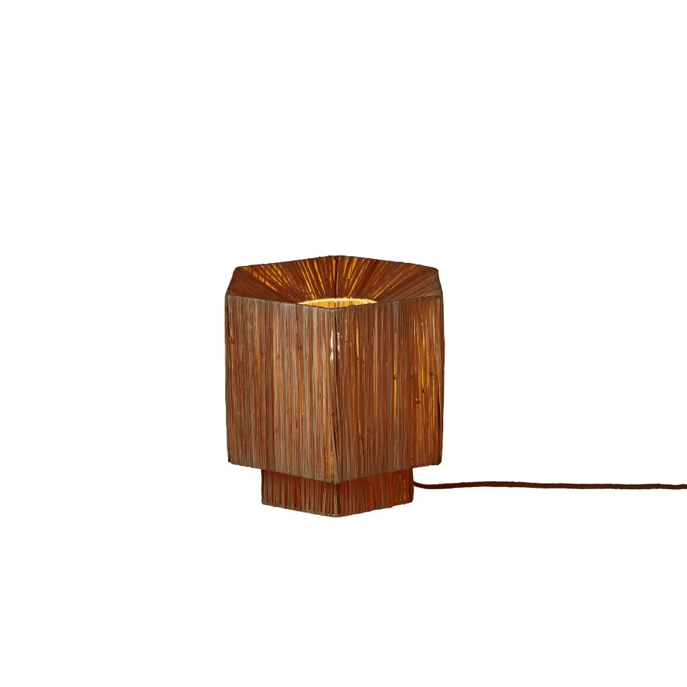 GOOD&MOJO tafellamp Panama - bruin - 26x28x26cm GOOD & MOJO