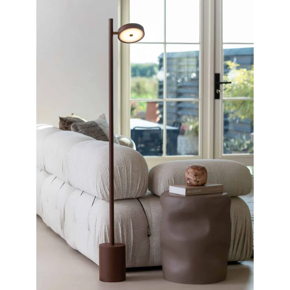 GOOD&MOJO vloerlamp Lumbini - bruin - Ø20cm GOOD & MOJO