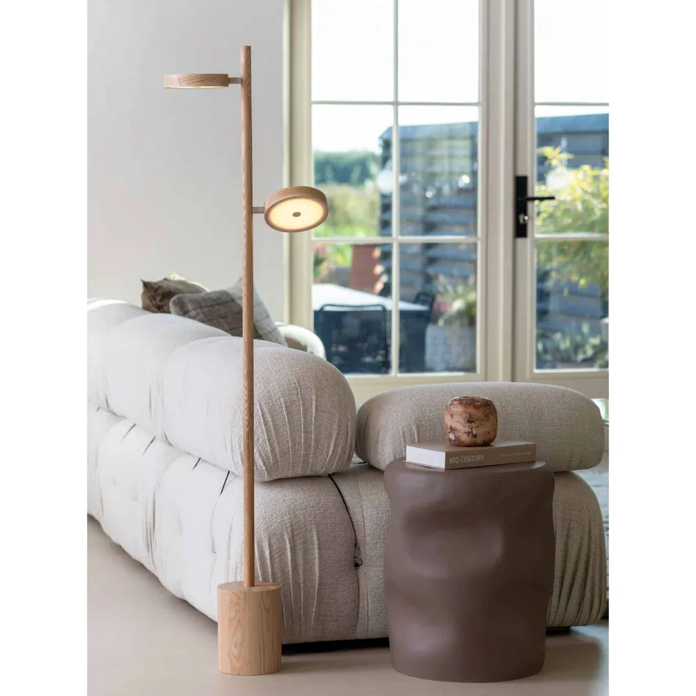 GOOD&MOJO vloerlamp Okinawa - naturel - Ø40cm GOOD & MOJO