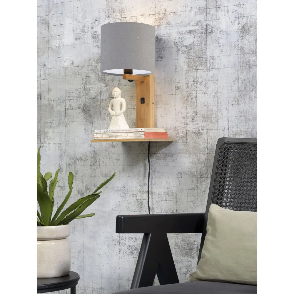 GOOD&MOJO wandlamp Andes - bruin - 19x24x36cm GOOD & MOJO
