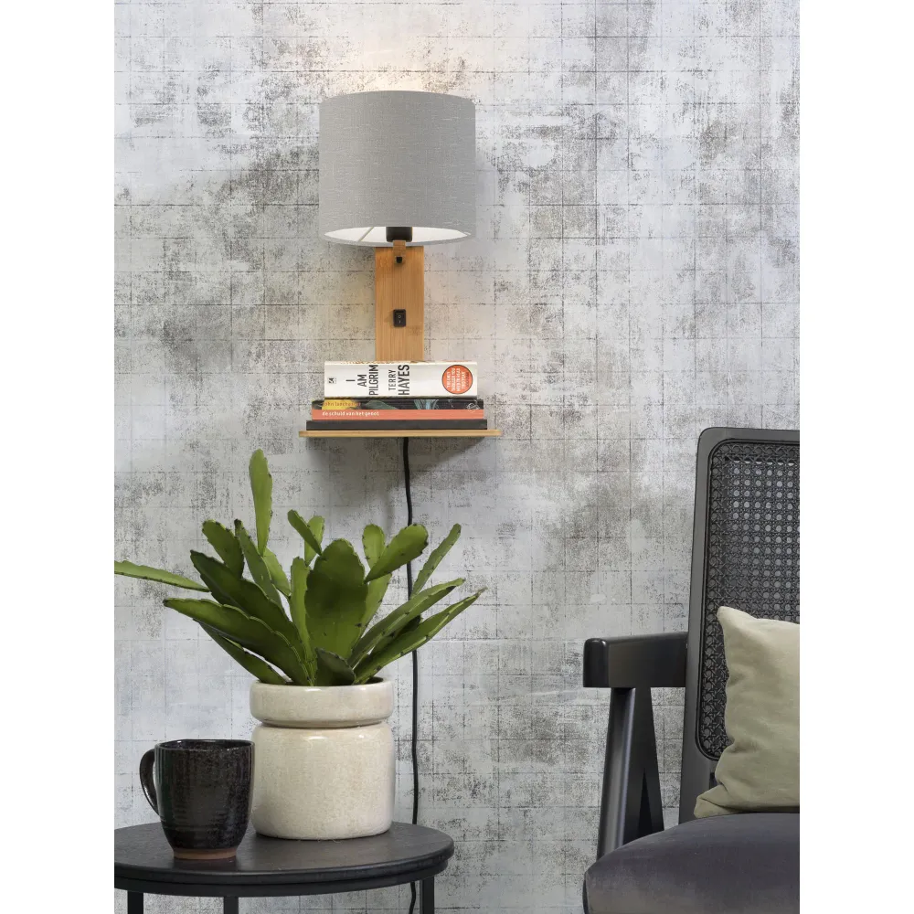 GOOD&MOJO wandlamp Andes - bruin - 19x24x36cm GOOD & MOJO