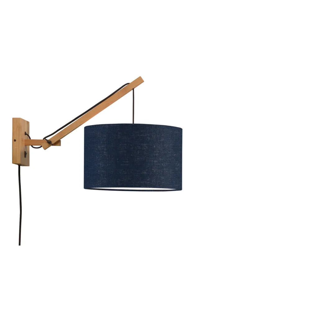 GOOD&MOJO wandlamp Andes - bruin - Ø32cm GOOD & MOJO
