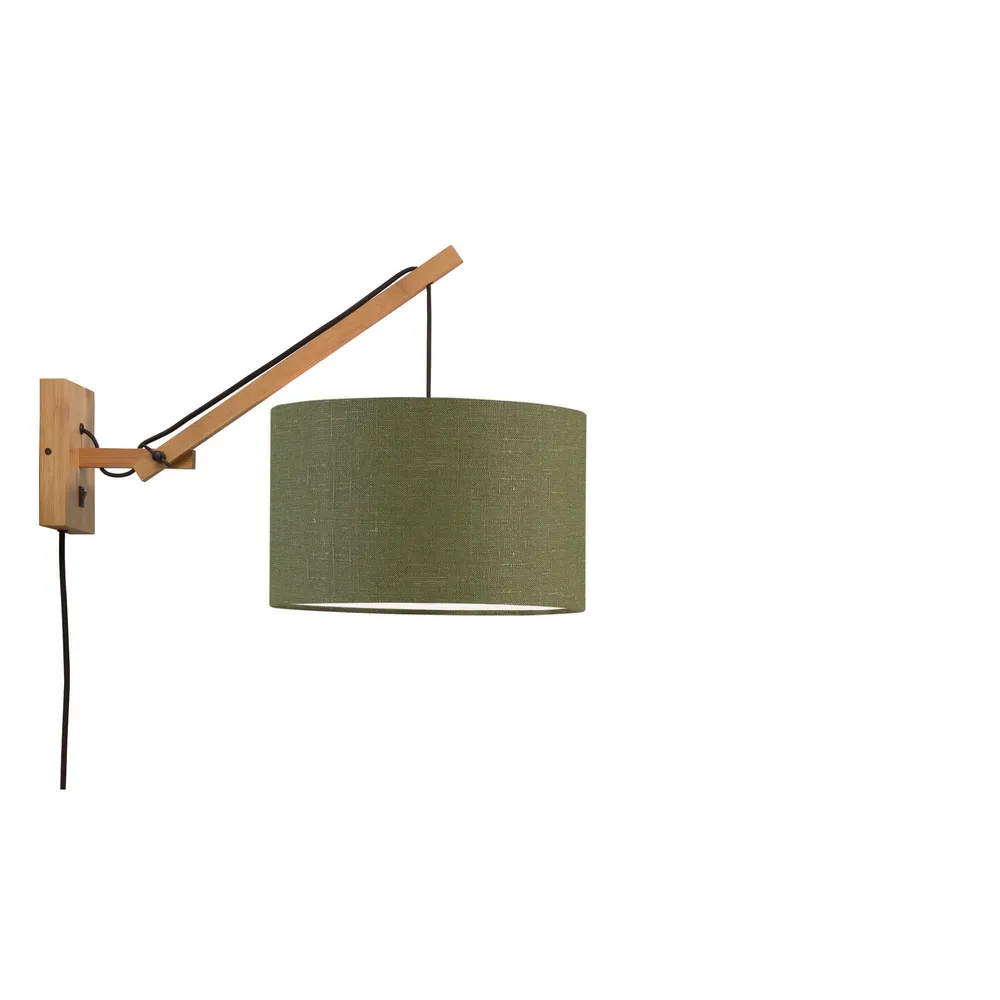 GOOD&MOJO wandlamp Andes - bruin - Ø32cm GOOD & MOJO