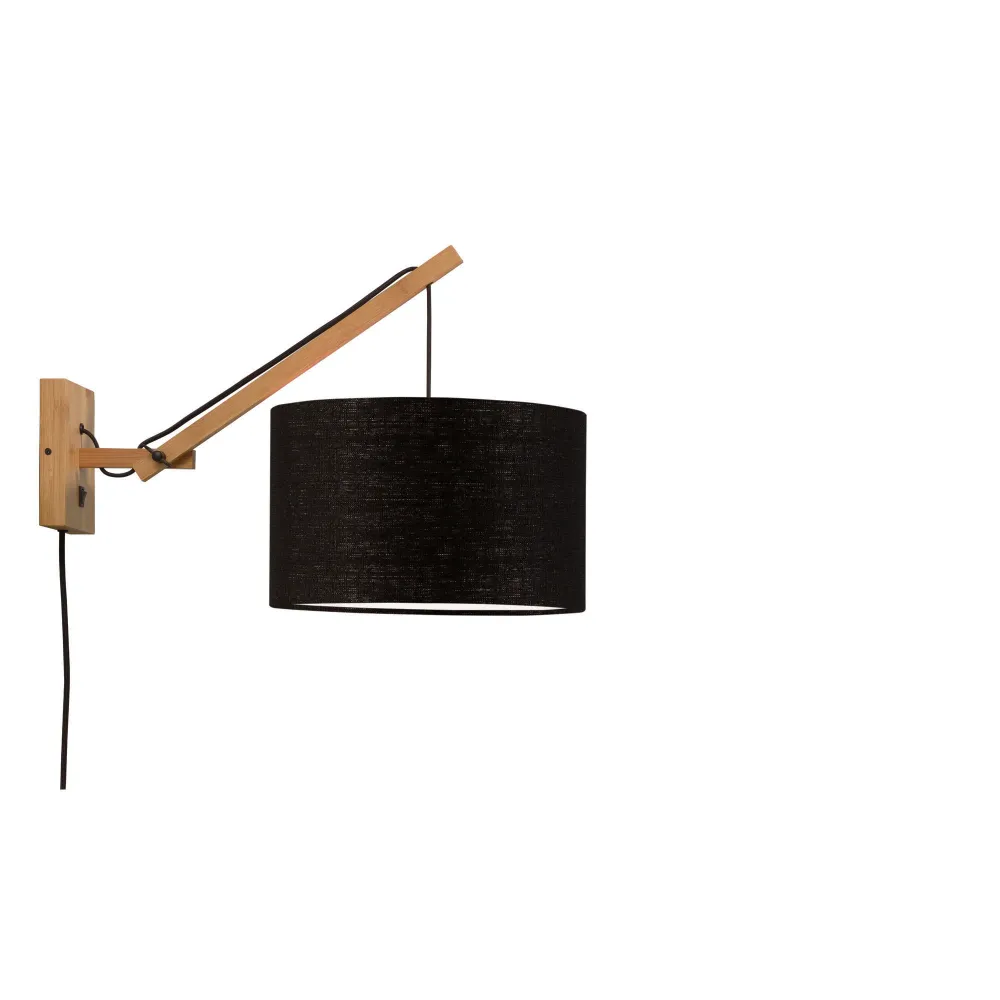 GOOD&MOJO wandlamp Andes - bruin - Ø32cm GOOD & MOJO