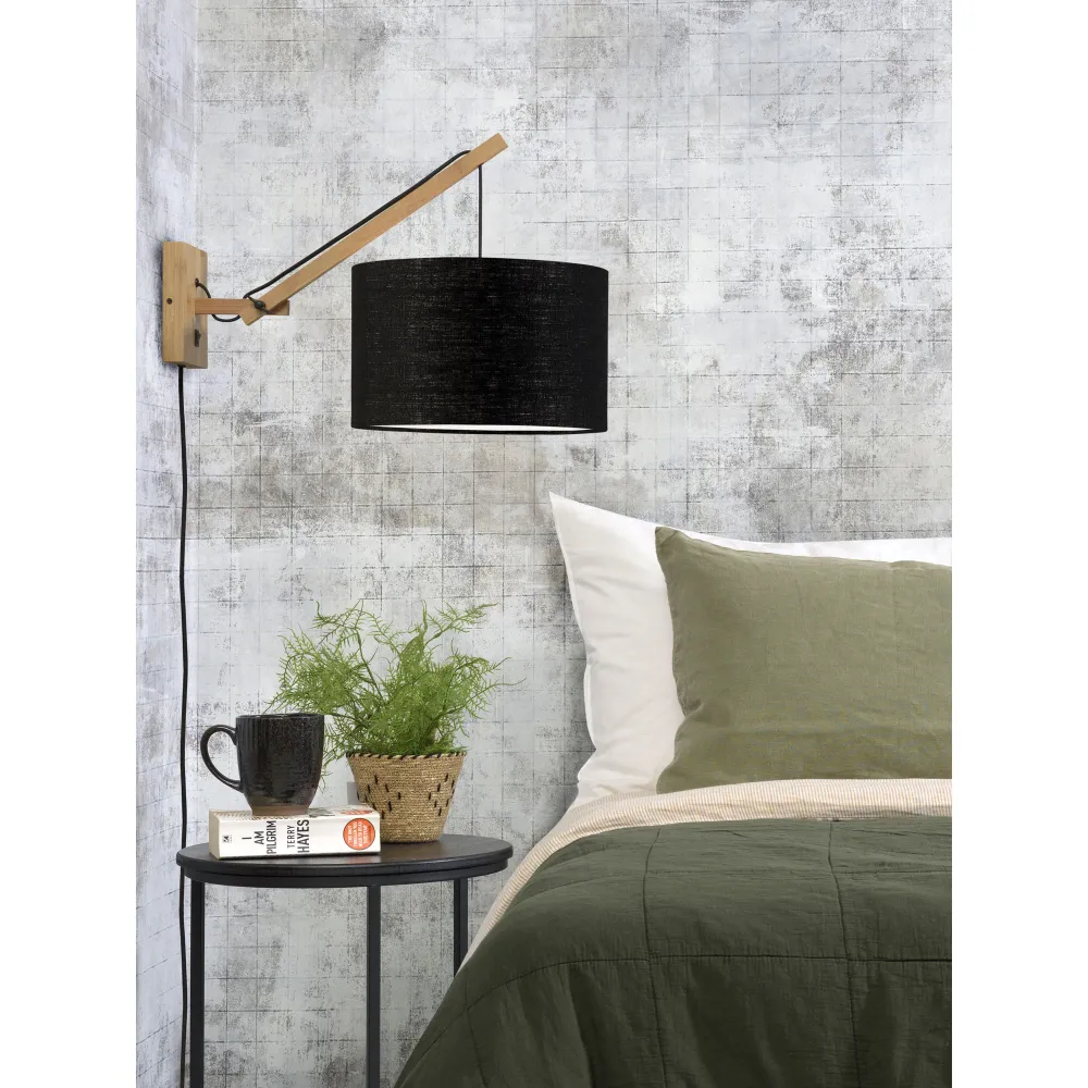 GOOD&MOJO wandlamp Andes - bruin - Ø32cm GOOD & MOJO