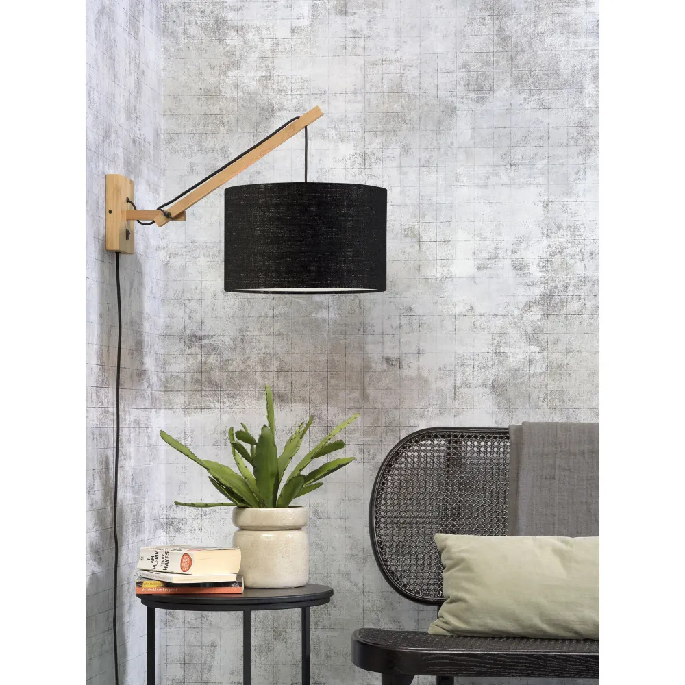 GOOD&MOJO wandlamp Andes - bruin - Ø32cm GOOD & MOJO