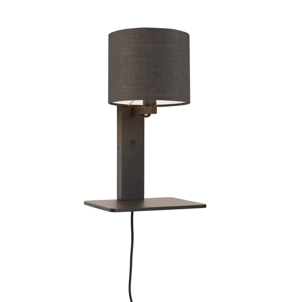 GOOD&MOJO wandlamp Andes - zwart - 19x24x36cm GOOD & MOJO