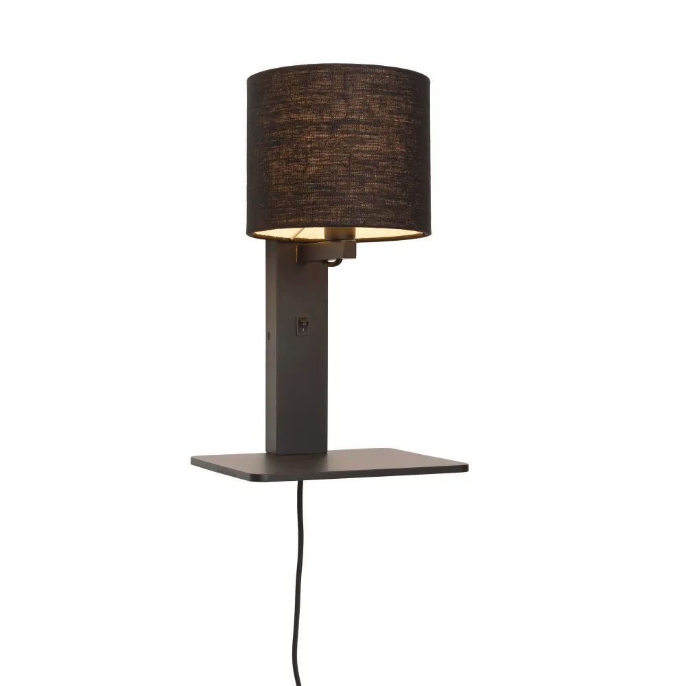 GOOD&MOJO wandlamp Andes - zwart - 19x24x36cm GOOD & MOJO