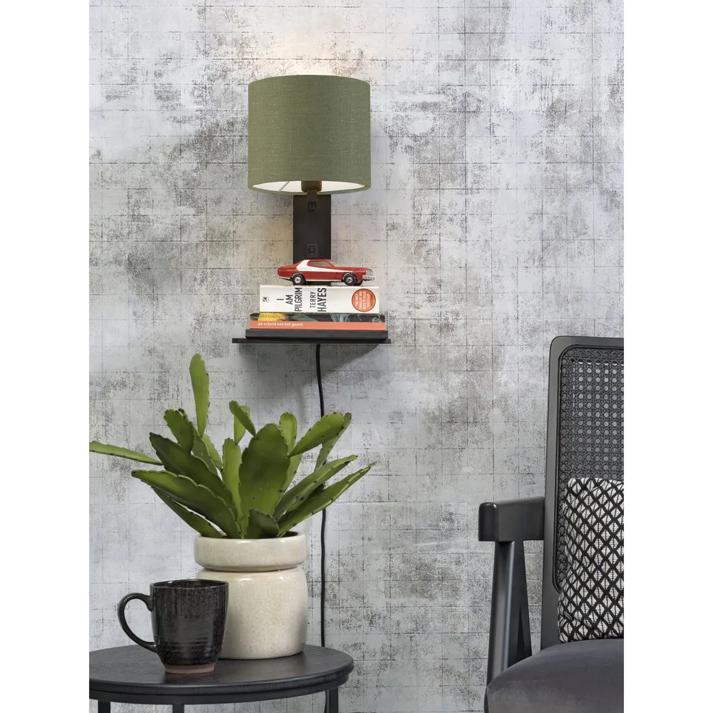 GOOD&MOJO wandlamp Andes - zwart - 19x24x36cm GOOD & MOJO