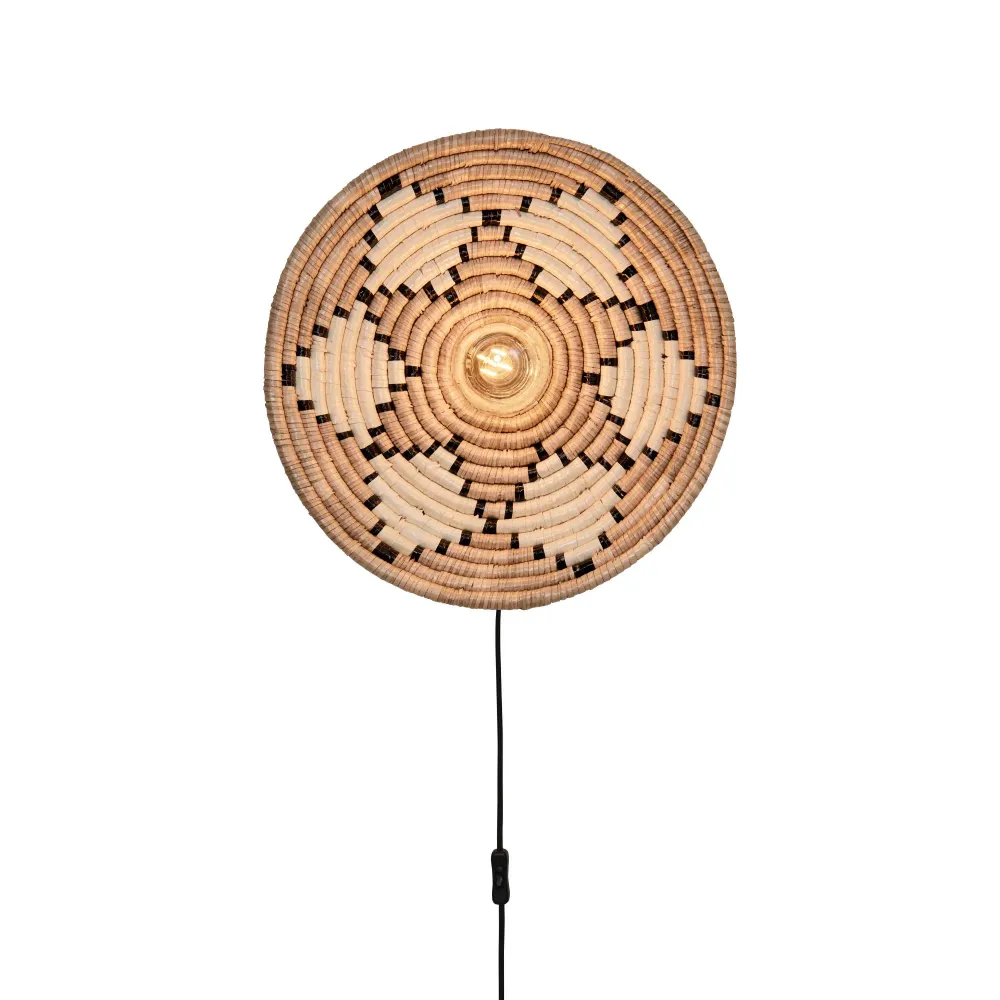 GOOD&MOJO wandlamp Andros - naturel - Ø45cm GOOD & MOJO