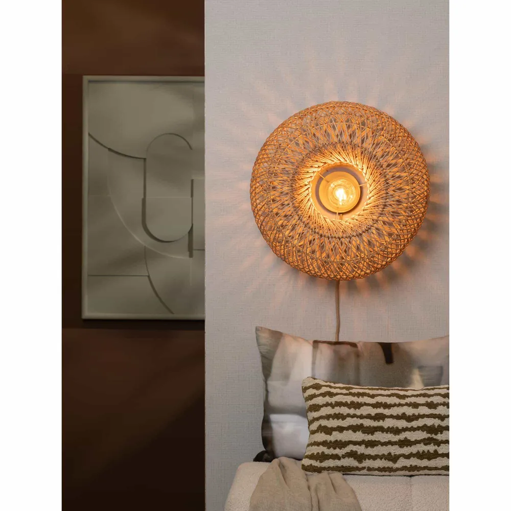 GOOD&MOJO wandlamp ARIZONA - bruin - Ø50cm GOOD & MOJO