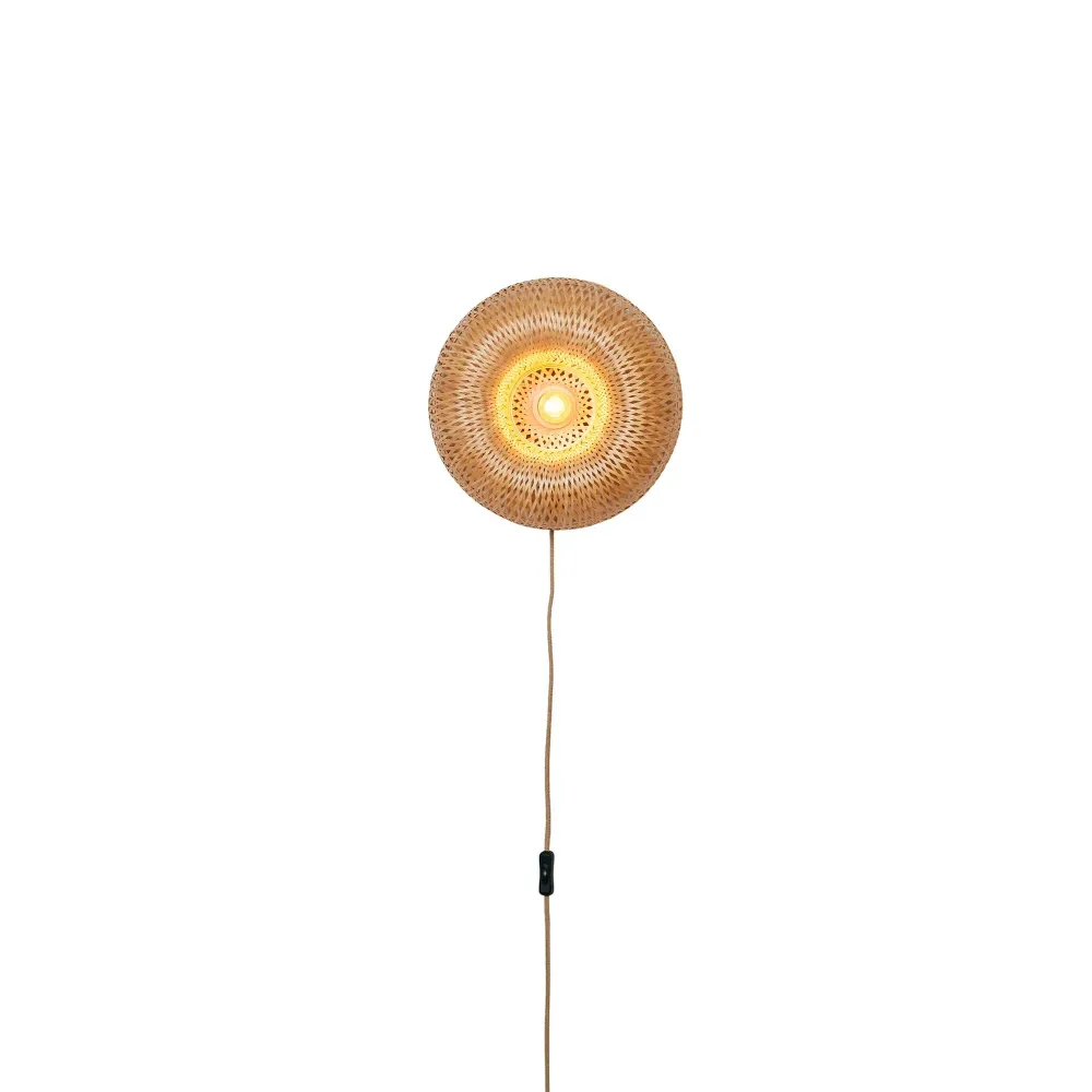 GOOD&MOJO wandlamp BARBADOS - bruin - Ø35cm GOOD & MOJO