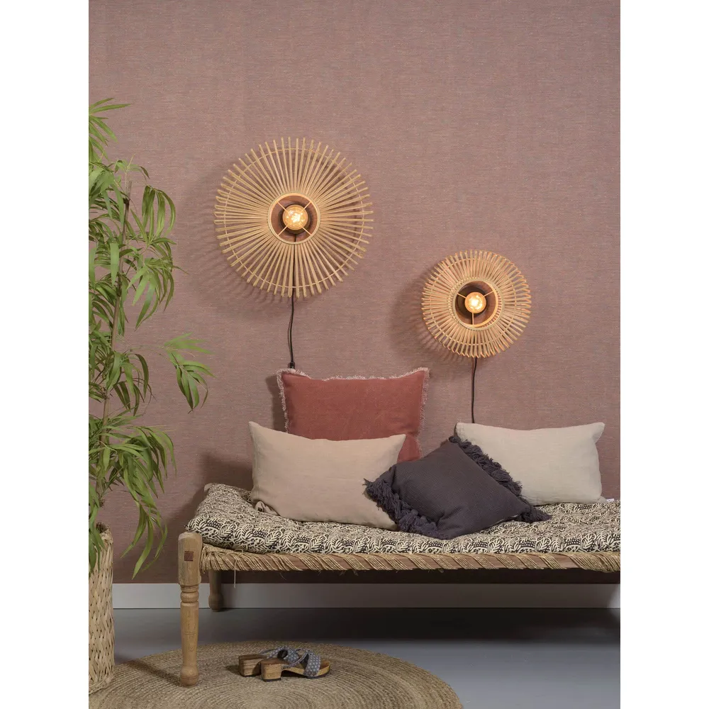 GOOD&MOJO wandlamp Bromo - bruin - Ø40cm GOOD & MOJO