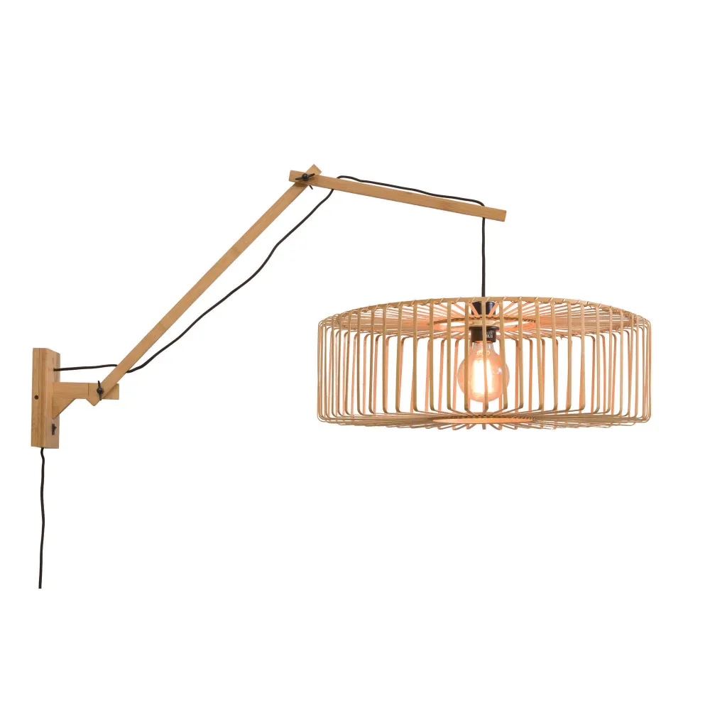 GOOD&MOJO wandlamp Bromo - bruin - Ø60cm GOOD & MOJO