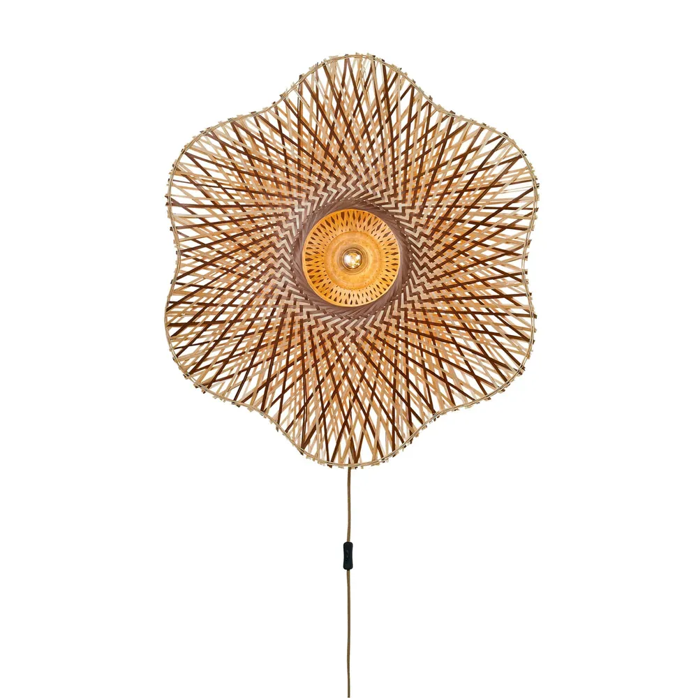 GOOD&MOJO wandlamp MADURA - bruin - Ø87cm GOOD & MOJO