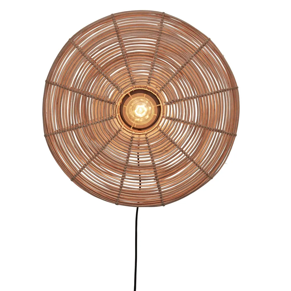 GOOD&MOJO wandlamp Tanami - bruin - Ø18cm GOOD & MOJO
