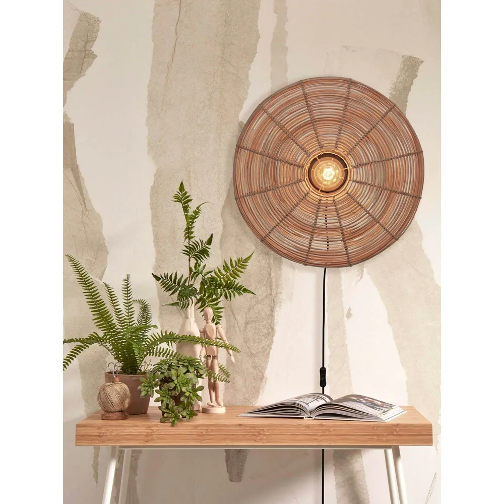 GOOD&MOJO wandlamp Tanami - bruin - Ø18cm GOOD & MOJO