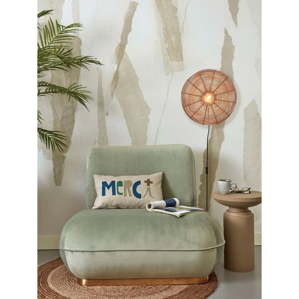 GOOD&MOJO wandlamp Tanami - bruin - Ø55cm GOOD & MOJO