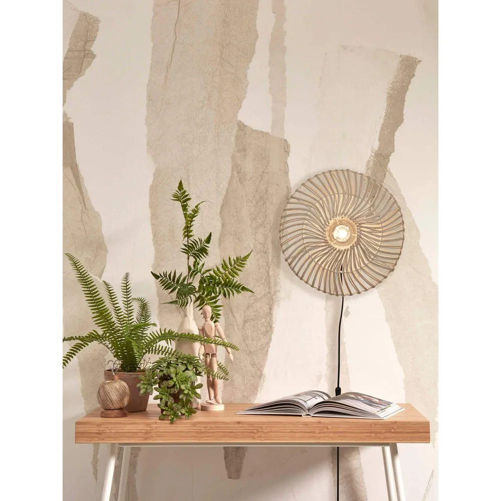 GOOD&MOJO wandlamp Zanzibar - wit - Ø55cm GOOD & MOJO